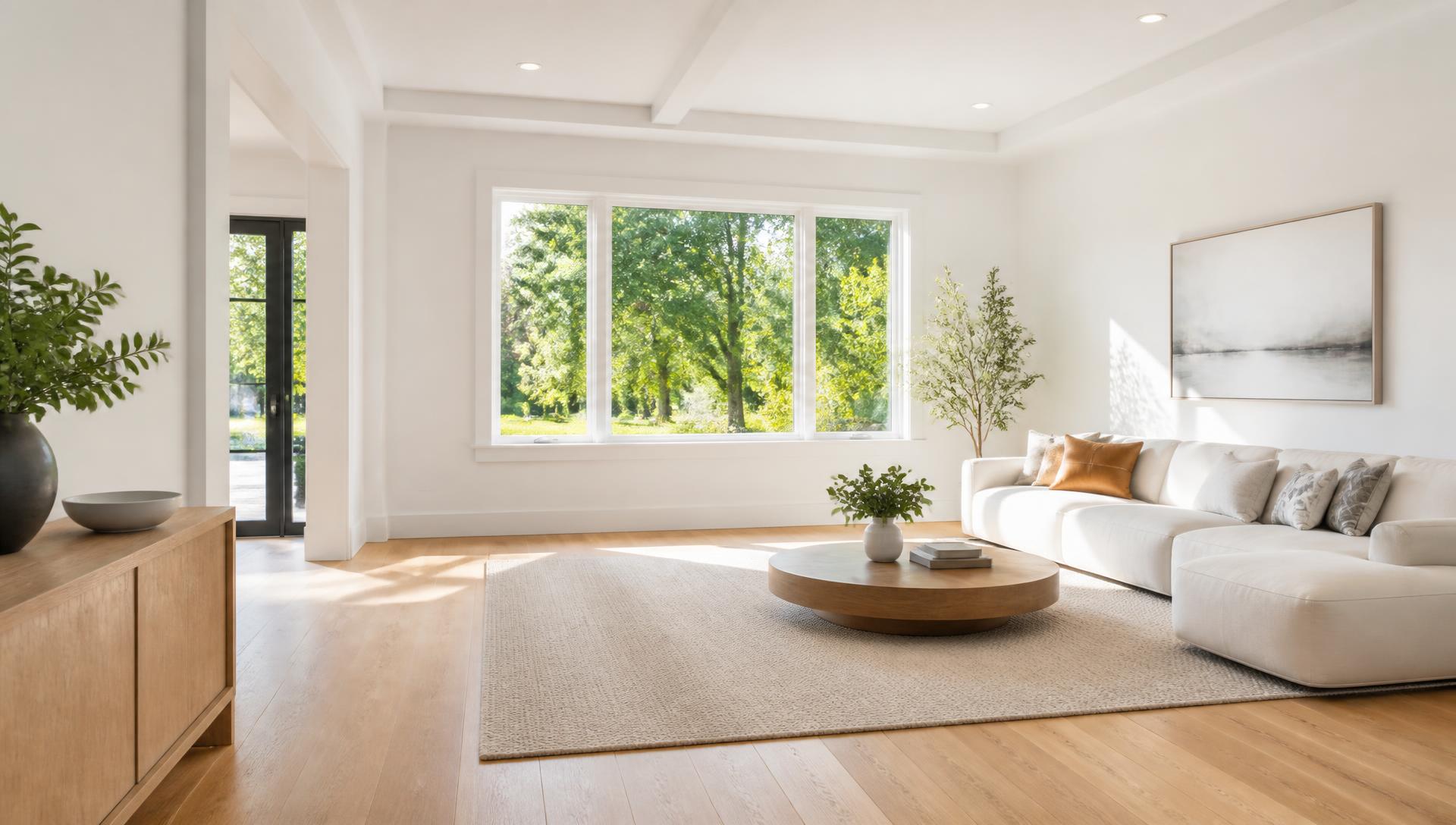 Intérieur lumineux fraîchement rénové